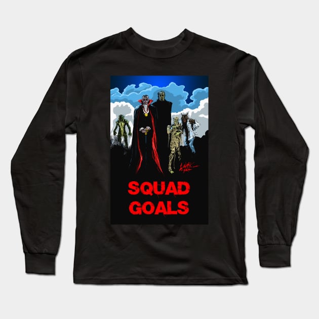 Squad Goals Long Sleeve T-Shirt by Art Of Lunatik